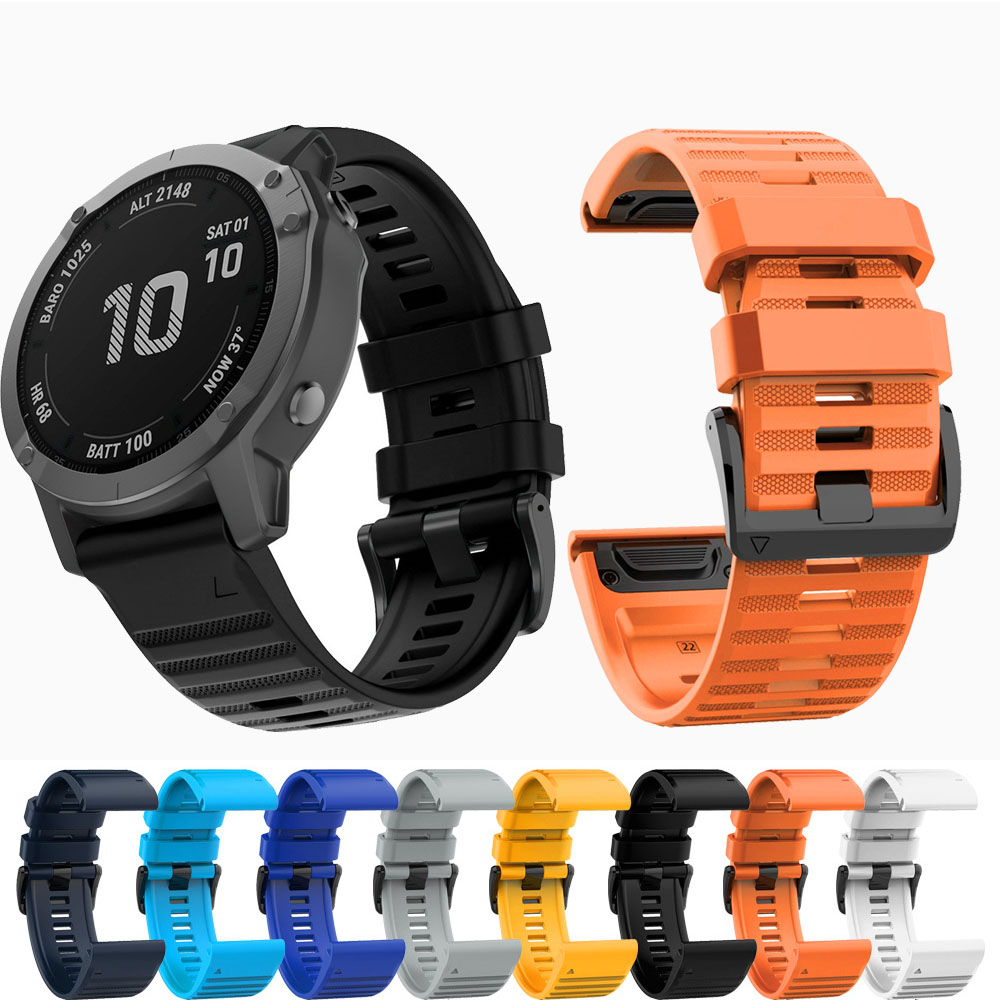 QuickFit 22MM 26MM Strap for Epix Gen 2 Silicone Band for Fenix 7 7X 5PLUS 6XPRO Enduro 2 Bracelet Watchband
