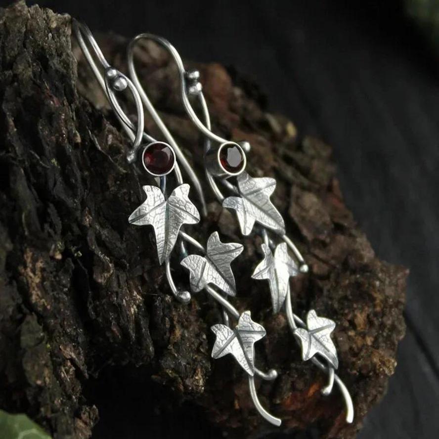 1 Pair Botanical Jewelry Plant Leaf Irregular Design Retro Earring New Trendy Fashion Earrings Accessories For Women