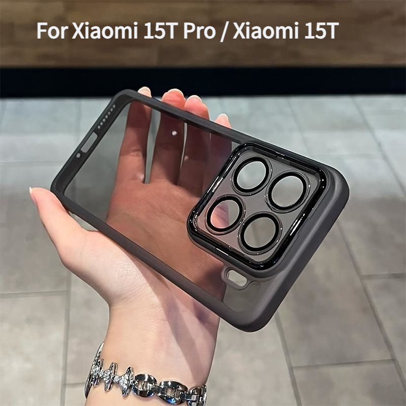 Luxury Silicone Transparent Phone Case For Xiaomi 17 Xiaomi 15T Pro 15T/14T/13T 15 Ultra Shockproof Lens Protect Soft Cover