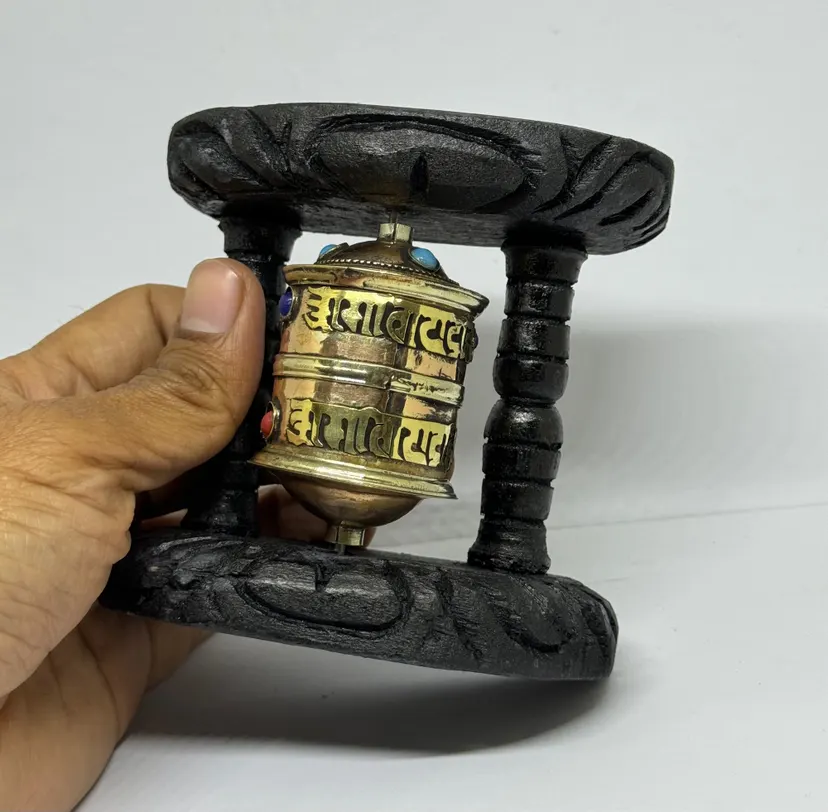 Wall Hanging Prayer Wheel | Maney 11cm x 11cm