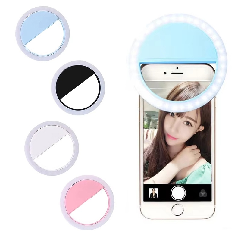 LED Selfie Ring Light Universal Selfie Light Portable Mobile Phone Leds Fill Lamp For IPhone Live Video Fill Light