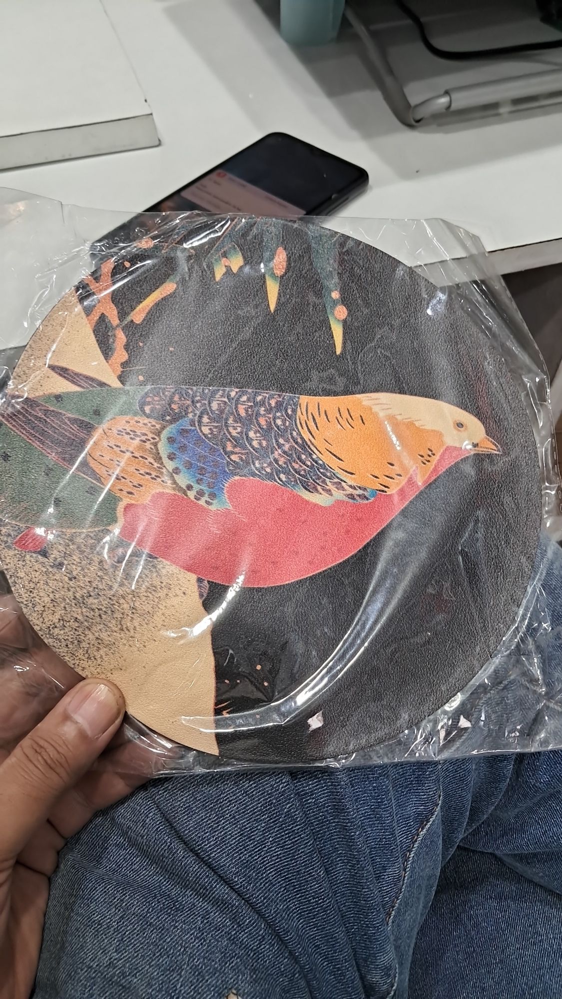 Leather Mouse Pad Round