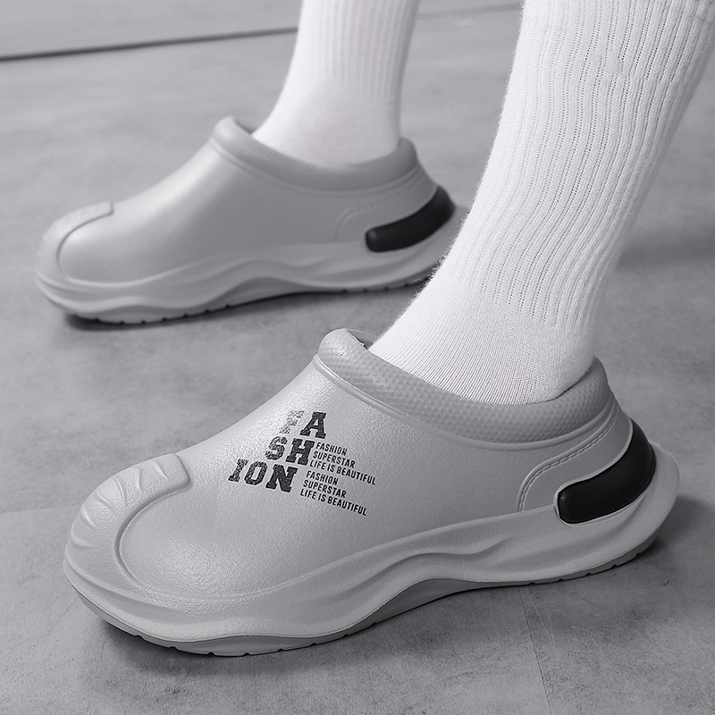 Men's Anti-slip Slippers Spring & Autumn Shoes Men Chef Shoes Kitchen Shoes Waterproof Shoes Women Chef Shoes EVA Rain Shoes