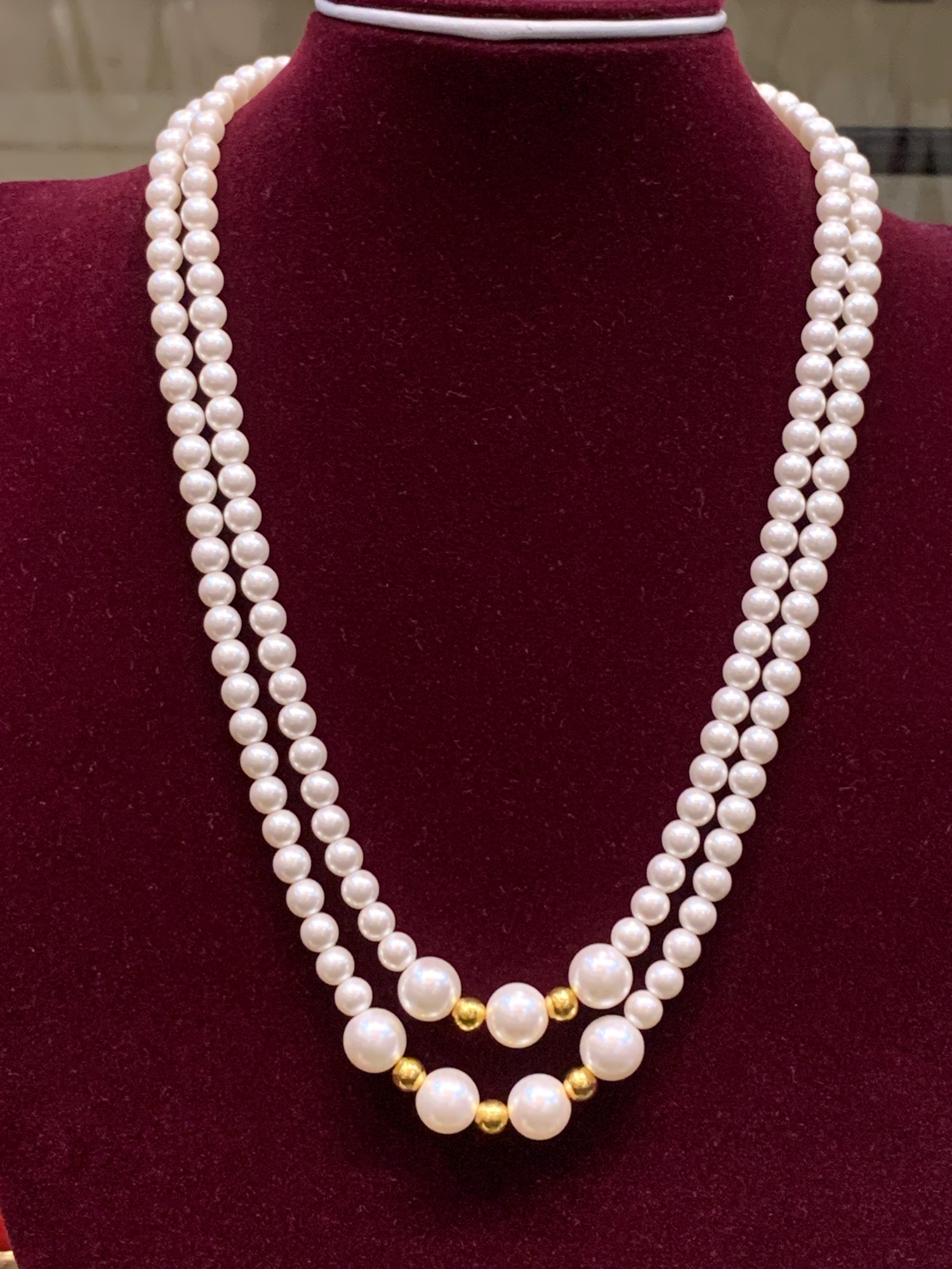 Royal Gems Pearl And Gold Necklace