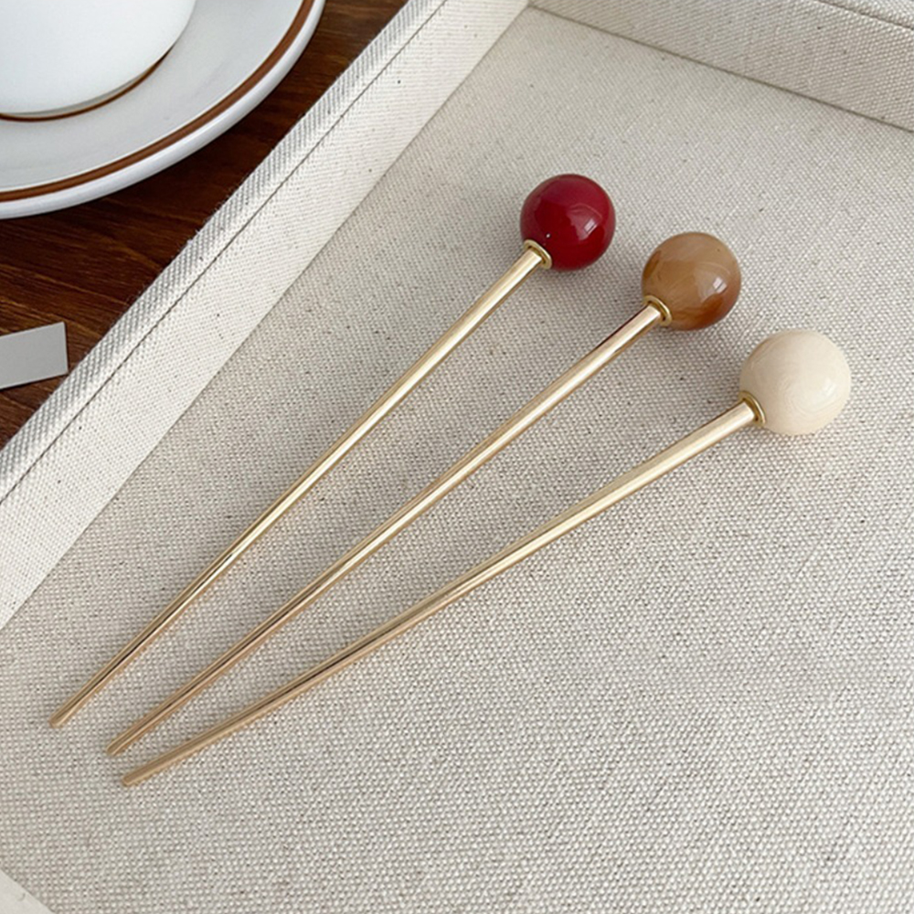 Retro Metal Hair Sticks Glass Beads Pendant Hairpin for Women Elegant Chinese Style Ancient Style Classical Jewelry Accessories pen gpt
