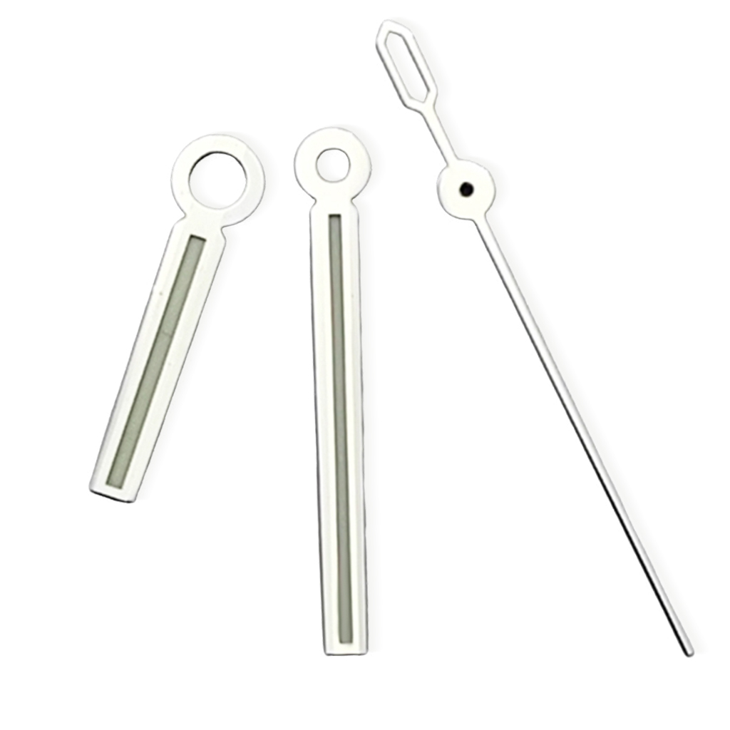 Silver Watch Hands Fit NH35 NH36 Miyota 8215 8205 821a DG2813 3804 Luminous Watches Automatic Movement Parts