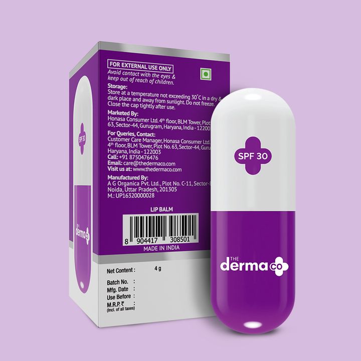 The Derma Co 1% Kojic Acid Lip Balm With Alpha Arbutin & Hyaluronic Acid 4 gm