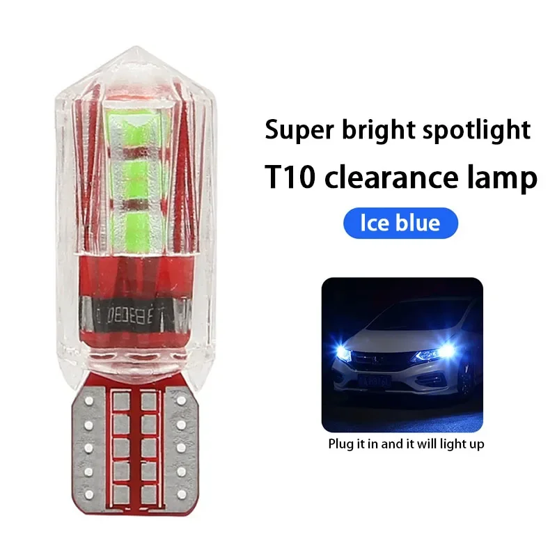 Ice Blue T10 Car Clearance Lamp, Super Bright Spotlight, Easy Plug - in Installation, Ideal for Auto Lighting Upgrade parts