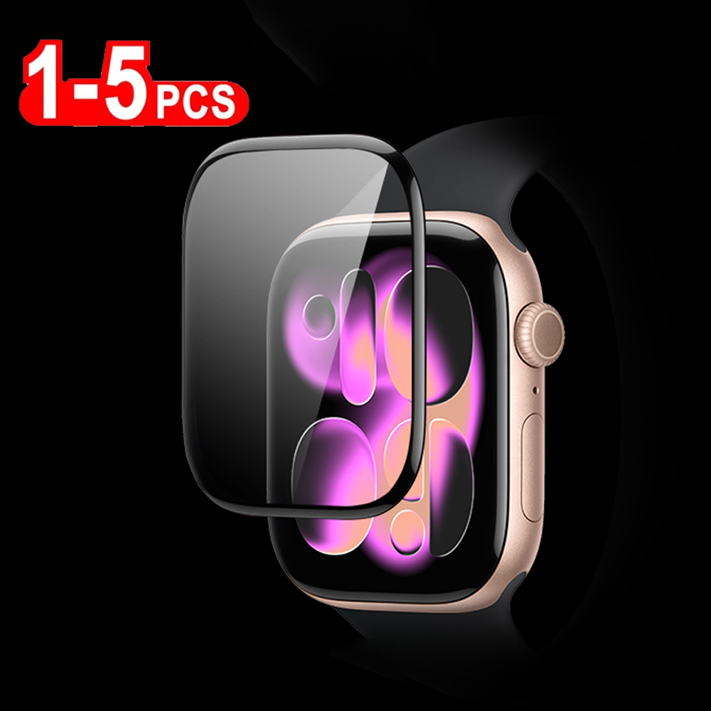 Protector Film For Apple Watch 44-45mm 40mm 41mm 46-42-38mm Curved Screen Protectors iwatch series 11 10 8 7 SE 9 Ultra 2-3 49MM