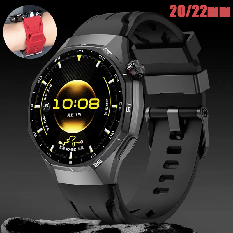 20 22mm Sport Silicone Strap for Huawei Watch GT6/GT5 Pro/GT4 46mm/GT Runner Smart Wacth Band Amazfit GTR 4 3 2 BIP GTS 2 Correa