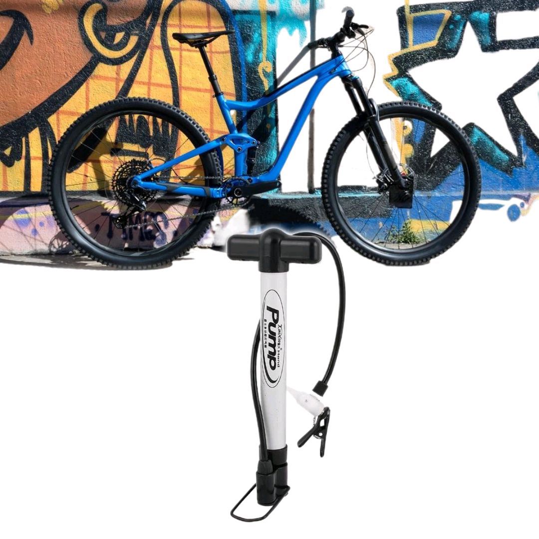 Portable Hand High Pressure Air Pump Inflator For Bicycles Toys Ballons Soccer BaketBall Volleyball Boat Motorcycle Car Mattresses Swimming Ring -14.5'*3.5'*31.5'Cm