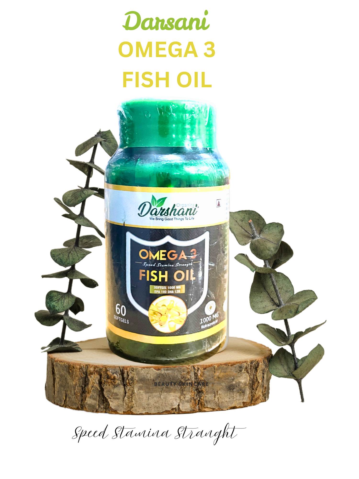 Omega 3 Fish Oil 60 softgel Capsule For Speed stamina and strength