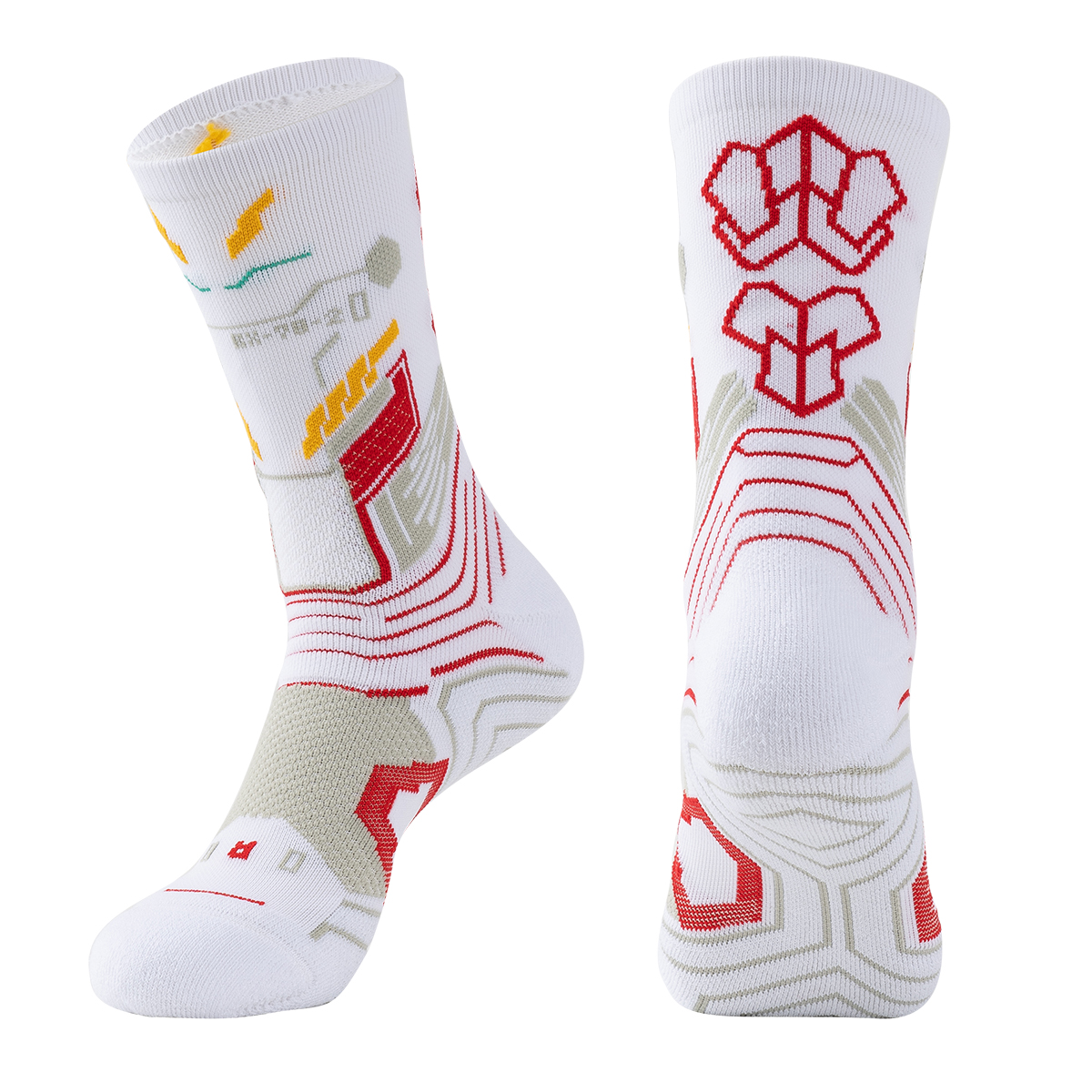 1 pair of practical basketball socks with high top and long tube, practical elite, thick towel socks, running sports socks