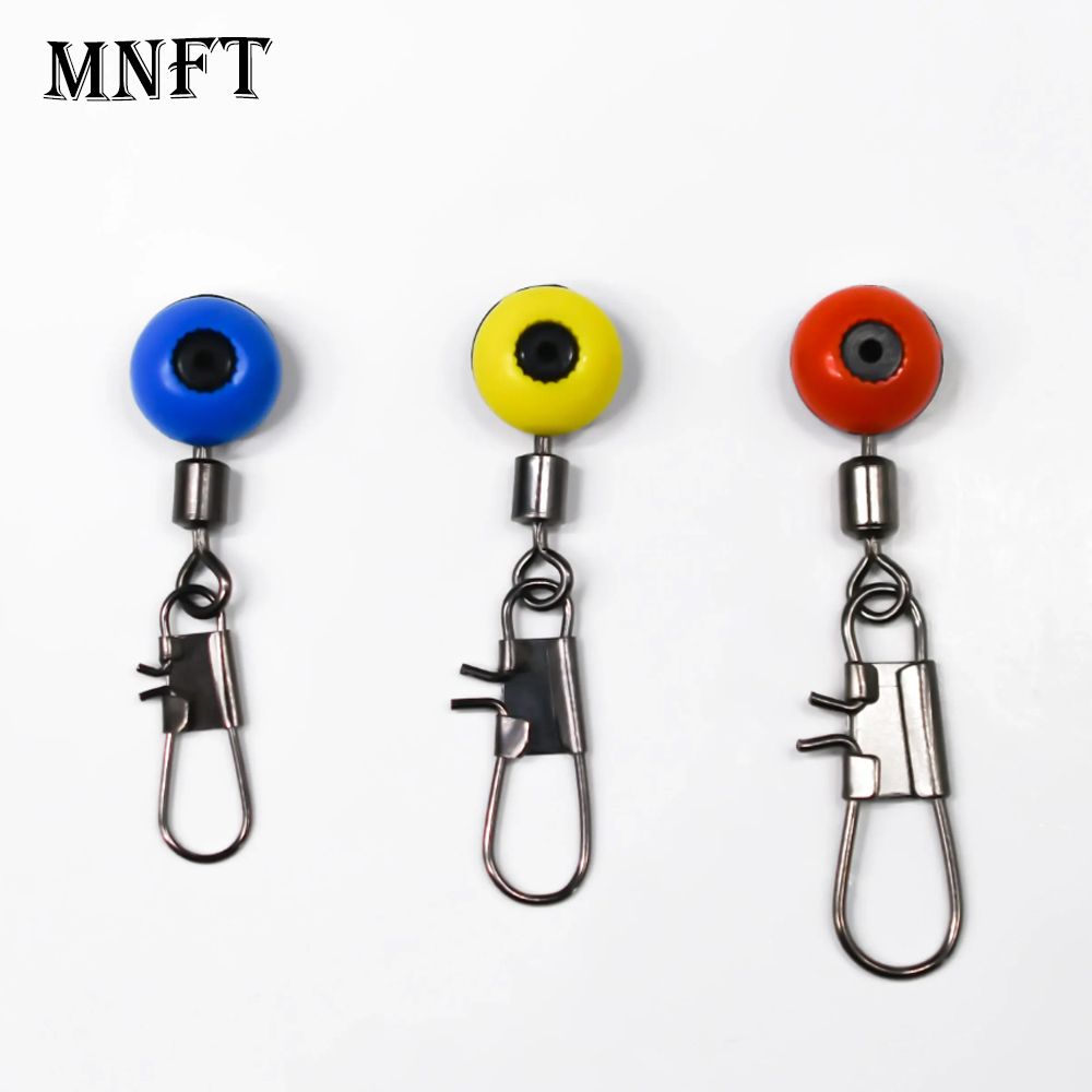 MNFT Durable Fishing Floating Space Beans Sea Fishing Tackle with Rotate Swivel Ring Connectors