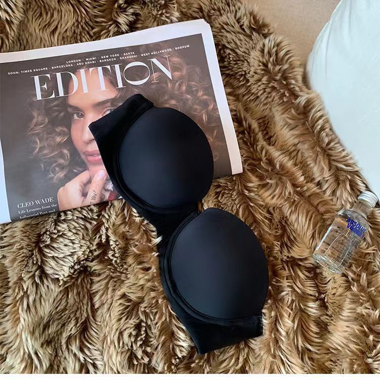 ( Black /L ) Seamless Bras For Women Soft Underwear Push Up Bra 1/2 Cup Bralette Comfort Invisible Brassiere Nonwire Simple Saxy Lingerie Bles Online DZ-36A-11