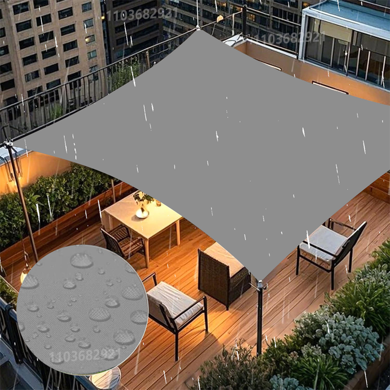 Waterproof Sunshade Sail, Suitable for Outdoor Gardens, Beaches, Camping, Terraces, Swimming Pools, Tents, and Awnings
