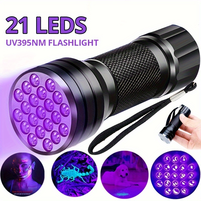 Portable 9/12/21 LED UV Ultraviolet Flashlight Blacklight 395NM Mini Lantern For Pet Urine Stains Black Light Flashlights