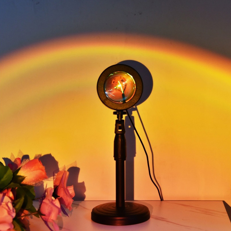 LED USB Sunset Projector Lamp Home Decoration Portable Night Light Mood Neon Light