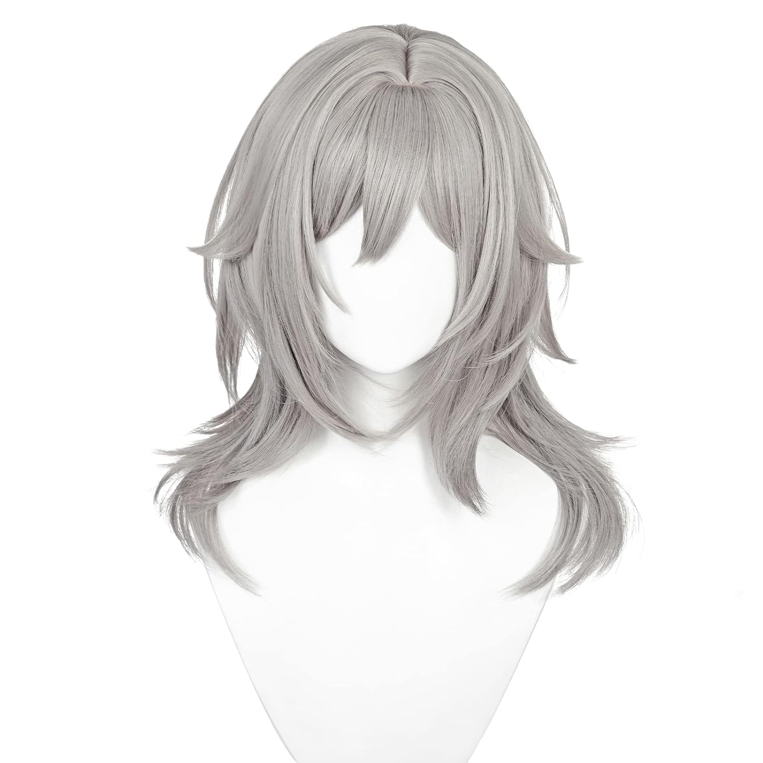 Anime Game Honkai: Star Rail Male and female protagonists trailblazer siblings wig Role-playing gray long wig for Halloween