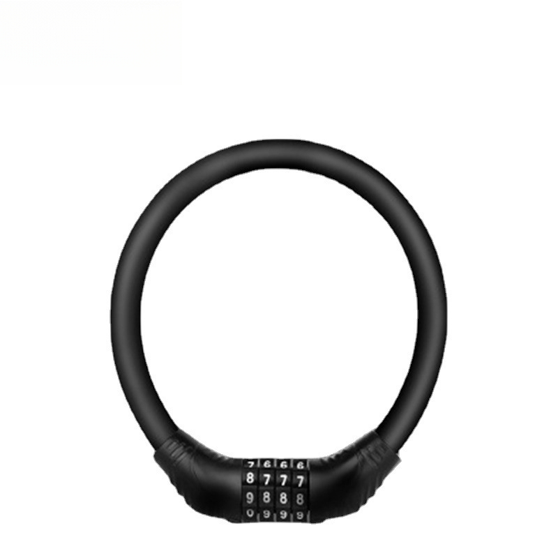 Mountain Bike 4 Digit Combination Lock Electric Bike Motorcycle Circular Lock Portable Code Lock Cycling Gear Bike Safety Lock