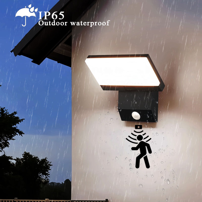 IP65 Waterproof Sensor Wall Lamp LED Outdoor Wall Light Adjustable Angle Wall Lights Aluminum Alloy Entrance Corridor Balcony