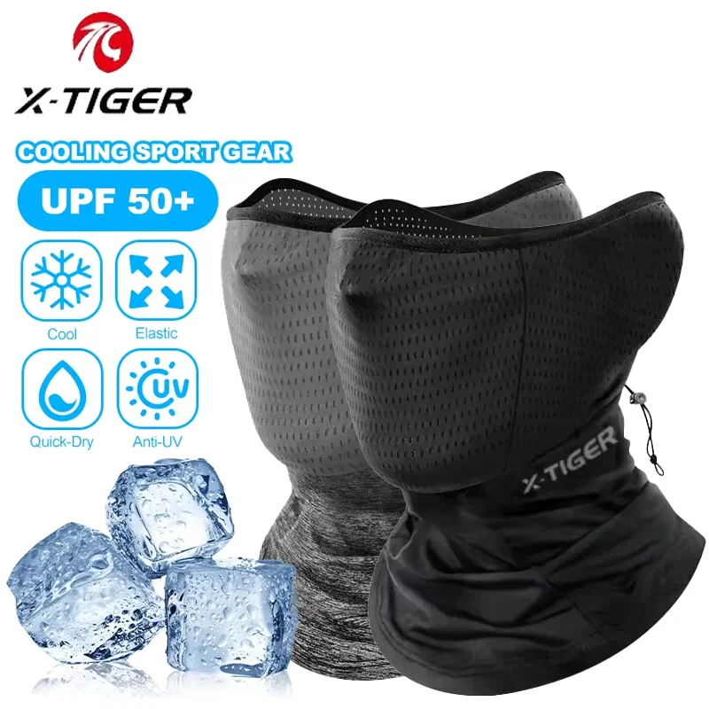 X-TIGER Cycling Mask Summer Breathable Face Towel Sports Turban Mountain Bike Road Cycling Sun Mask Sun Scarf