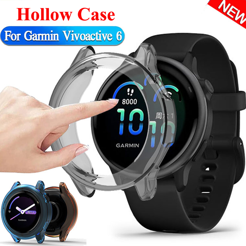 Hollow Silicone TPU Case For active 6 Smartwatch Screen Protector Frame For active 6 Bumper Accessories