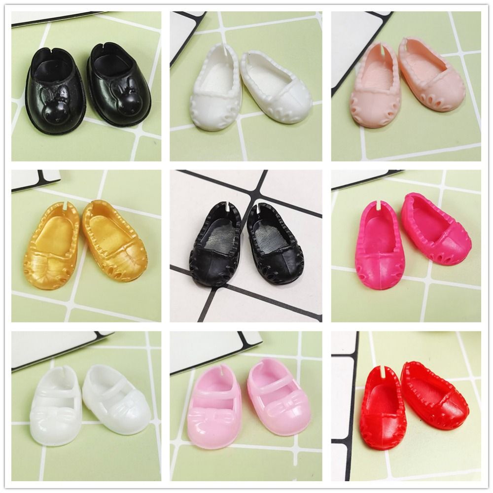 1 pairs Fashion Doll Shoes Boots PVC 10 Styles Dolls Stand Other Accessories Cute General-Purpose Doll Body Shoes for 17cm Dolls