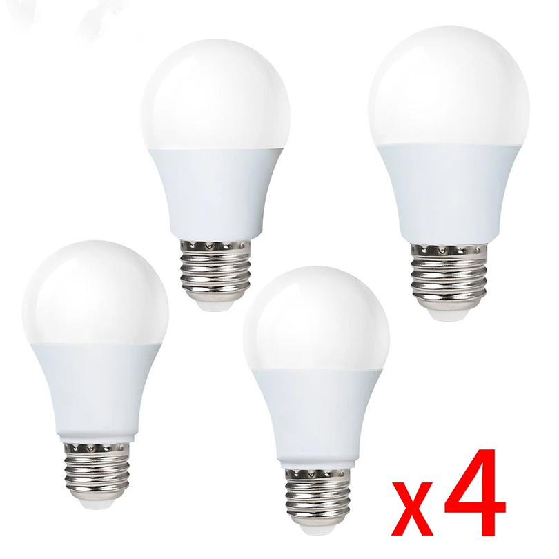 4pcs E27 LED Bulb Lamps AC 220V SMD2835 3W 6W 9W 12W 15W 18W Lampada LED Light Bulbs Living Room Home Indoor LED Bombilla