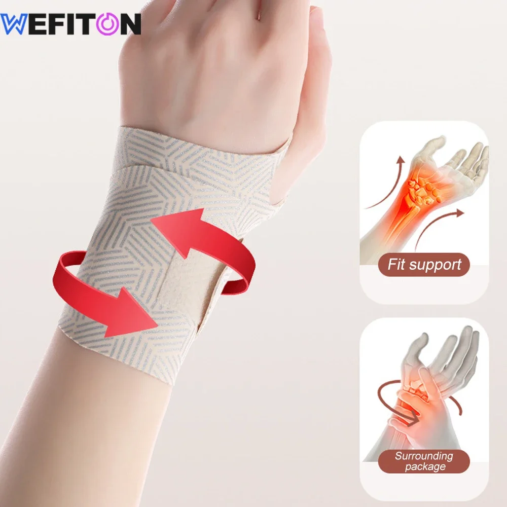 1PC Ultra Thin Wrist Compression Band,Adjustable Wrist Brace with Thumb Support,Arthritis and Myositis Pain Relief Wrist Guard