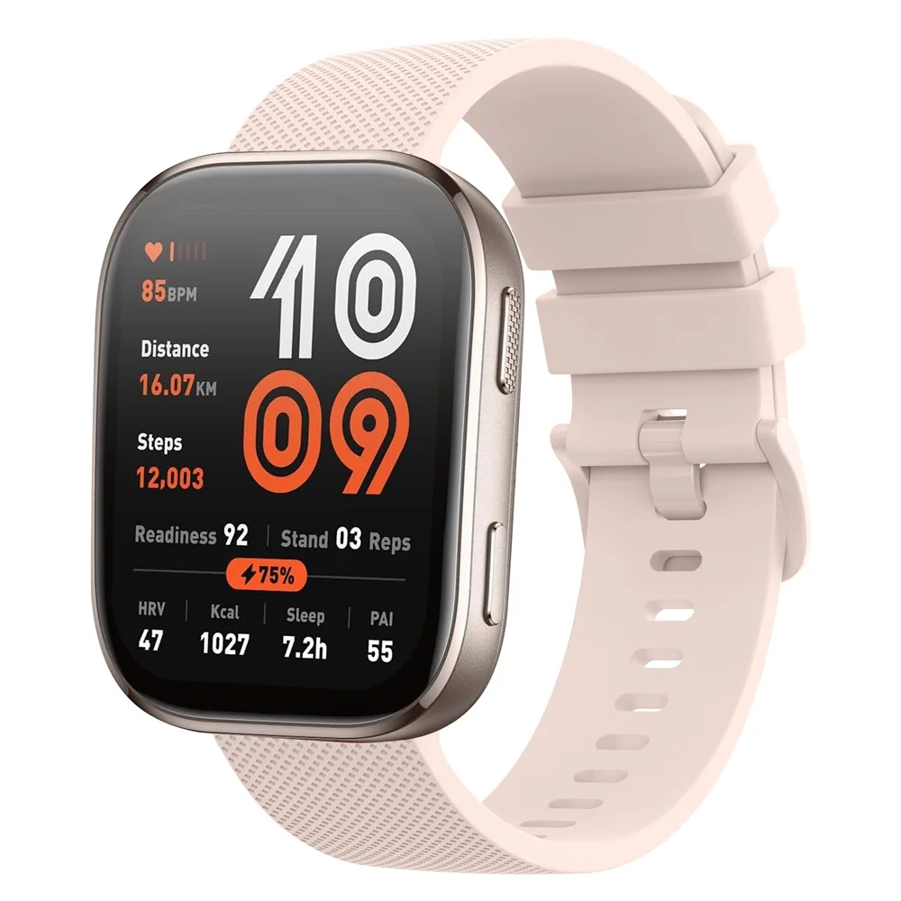 Silicone straps For GTS 4/3/2/2e/4 Mini/GTR 4/3/3 Pro/2/2e Sport Bracelet bip 6-5-3/u/s/pro 18mm/20mm/22mm band