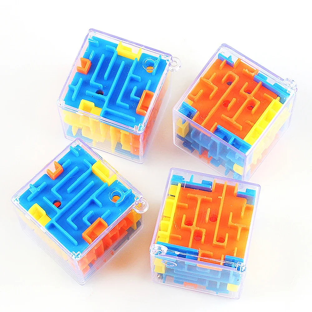 3D Creative Puzzle Maze Magic Transparent Puzzle Speed Cube Rolling Ball Magic UFO Maze Toys For Childr