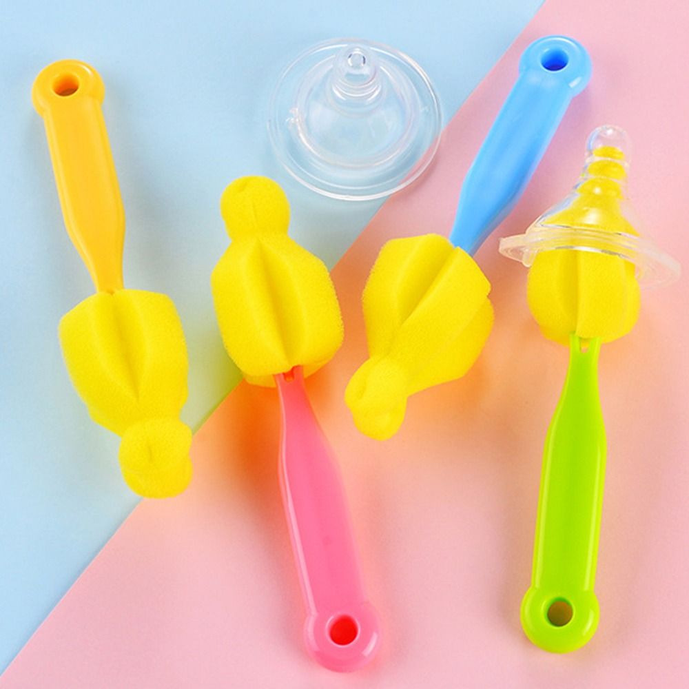 360° rotate bottle brush multifunctional portable sponge washing tool for kitchen cups bottles cleaning