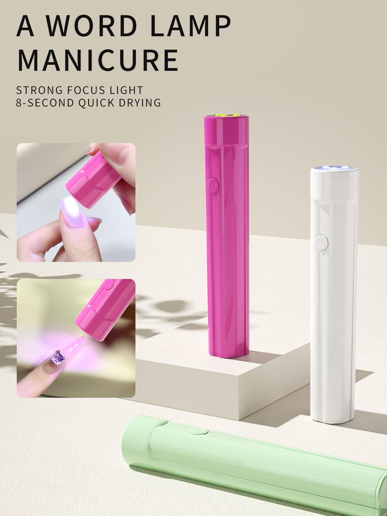1PC Portable Manicure Led Nail Lamps Pen Mini Nail Lamps For False Nails Dryer Light Single Finger Drying Machine pen gpt