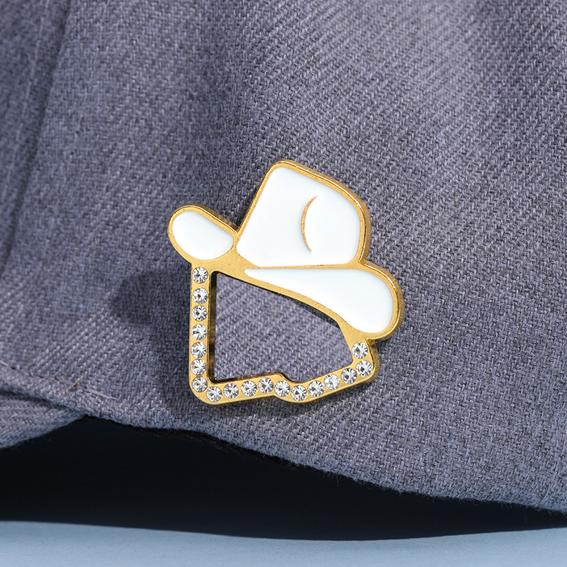 New Mexican Metal Hat Pins Decoration Clothing Badge Rhinestones Era Enamel Cap Clip Fashion Jewelry For Friends