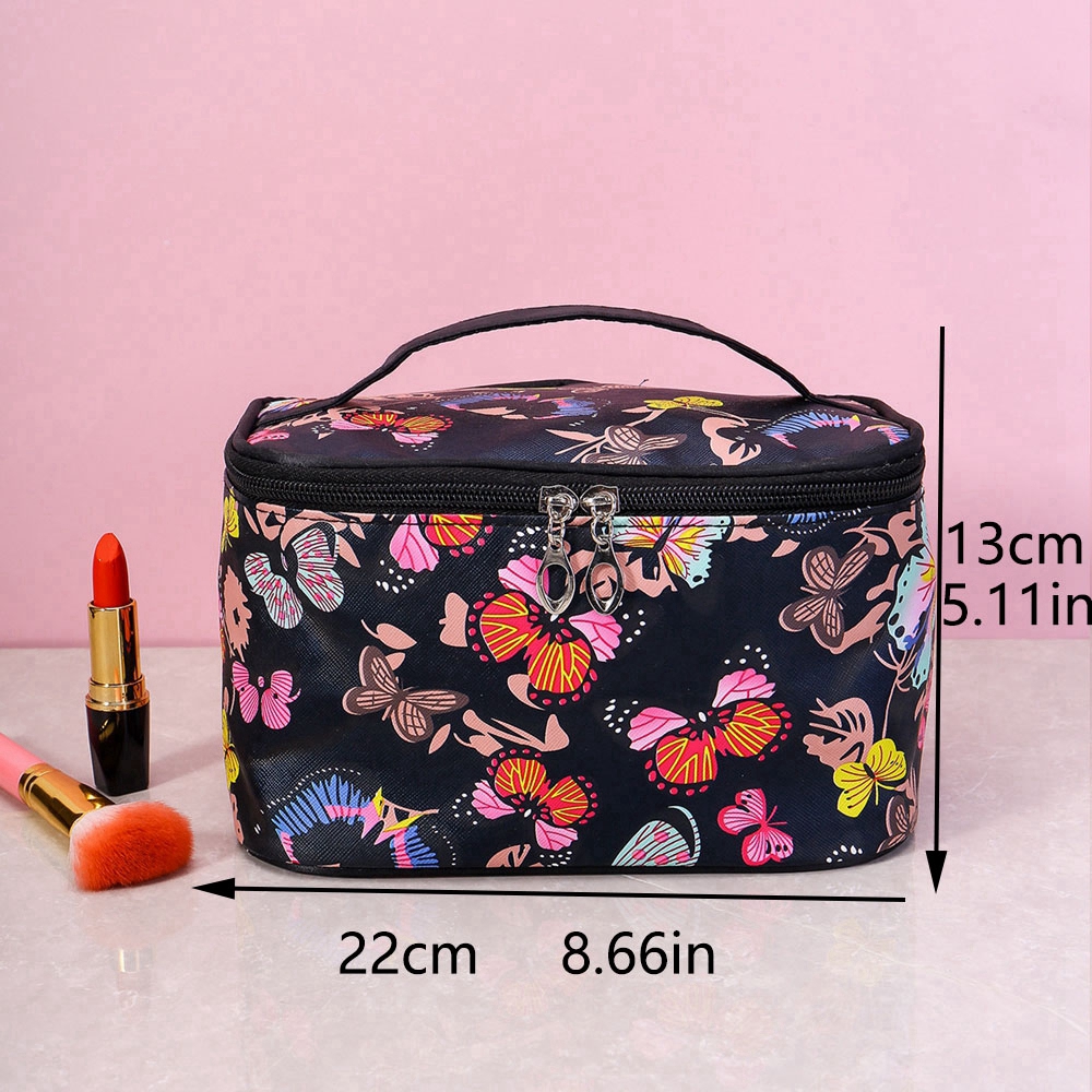 1PCS Square Makeup Bag With Large Capacity, Portable Storage, Travel Portable Men's And Women's Toiletries Bag