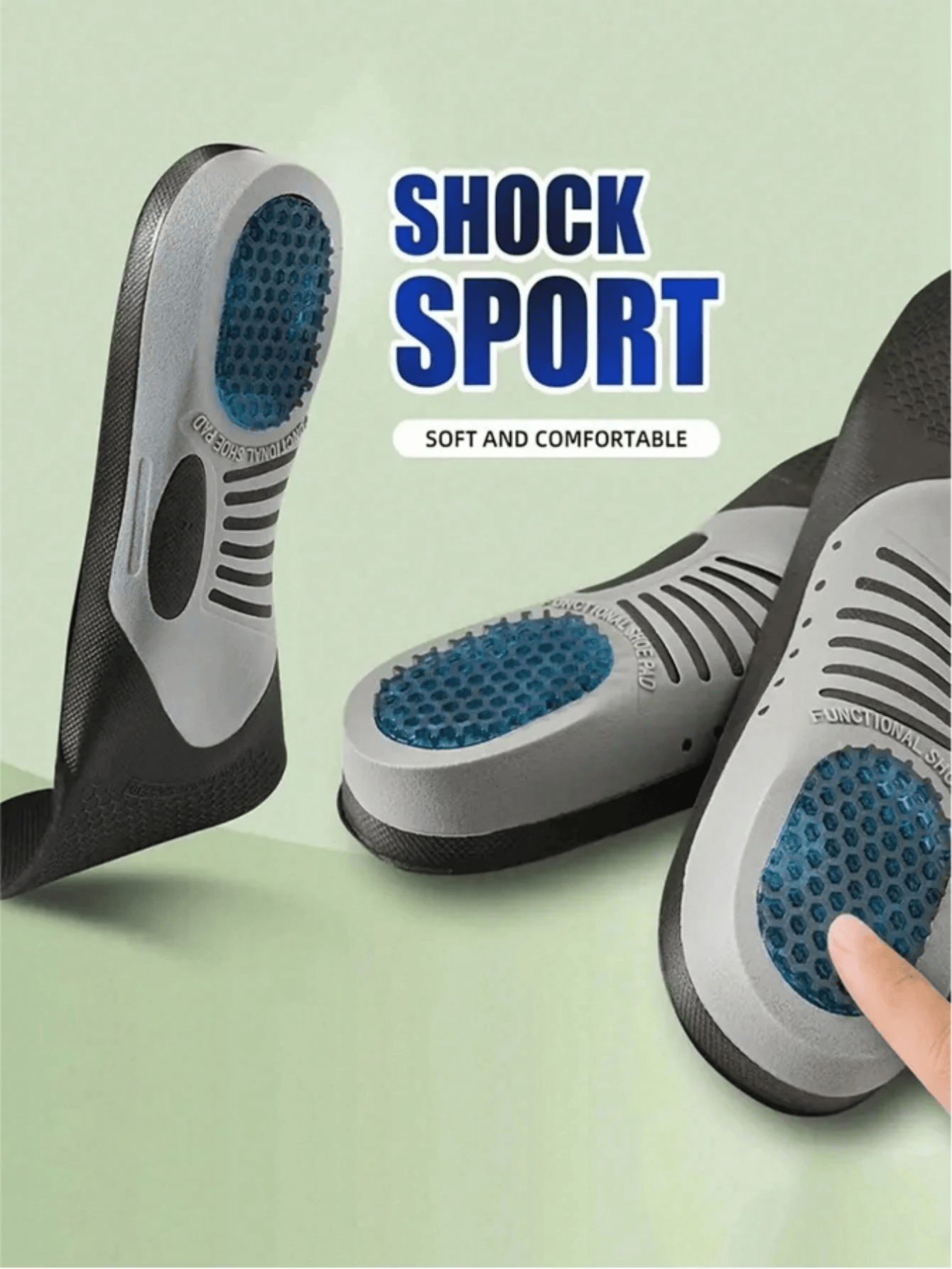 1 Pair Orthopedic Shoe Insoles for Men & Women Comfortable Running Sports Shock Absorption Quality Arch Support Shoe Sole