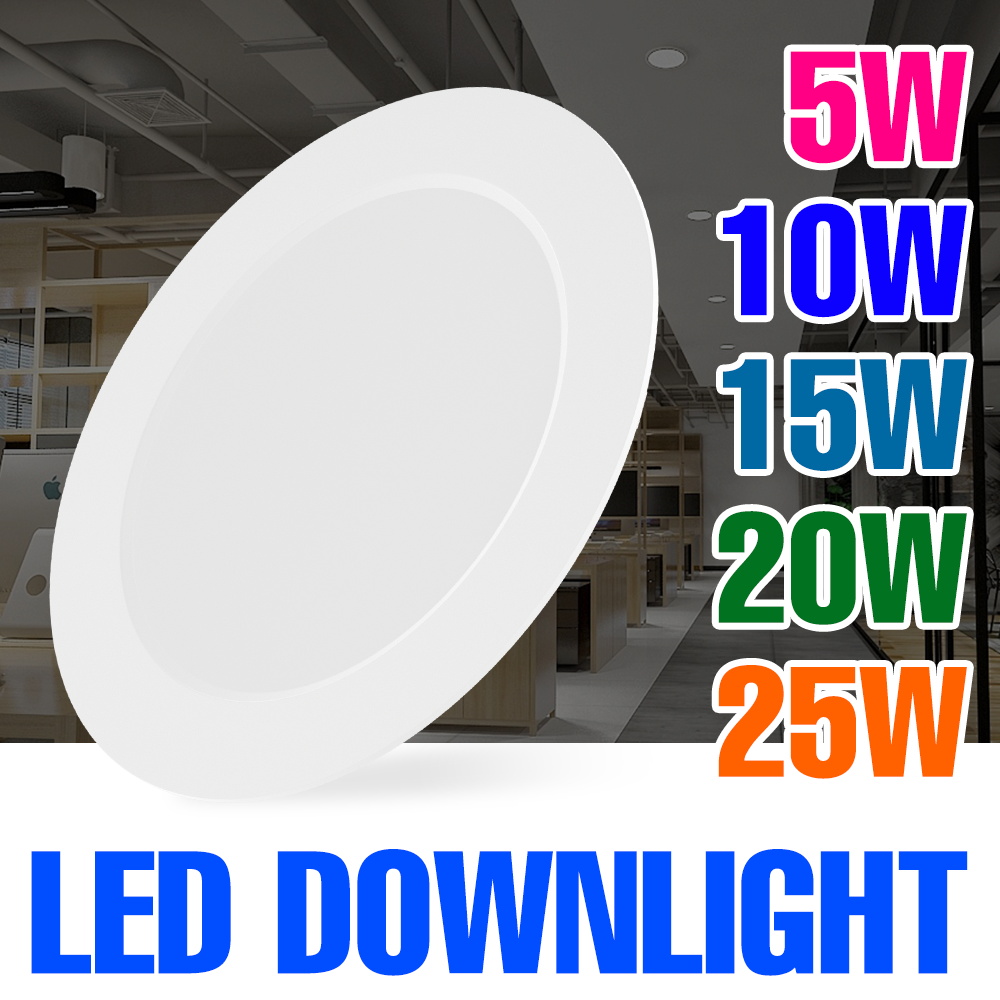 GU10 LED Ceiling Light Recessed Downlight 220V Replaceable Bulbs Ceiling Lamp Spotlights for Home Corridor Living Room Kitchen