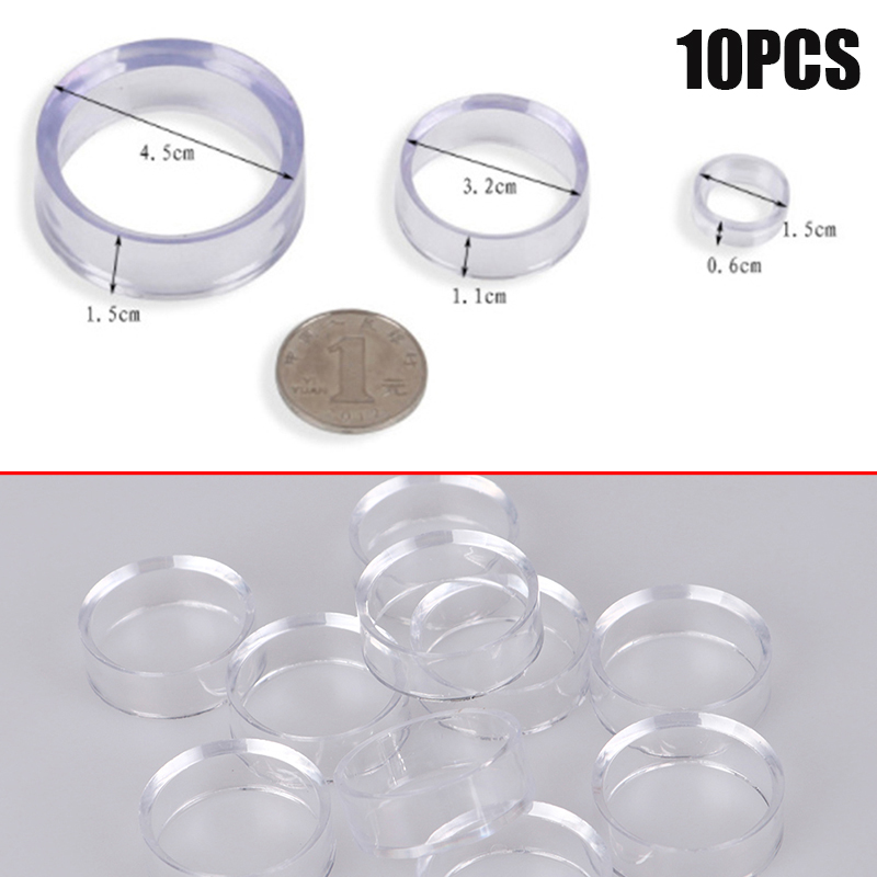 10pcs Acrylic Clear Display Stand Sphere Holder For Crystal Ball Base Pedestal Support Decor Pedestal