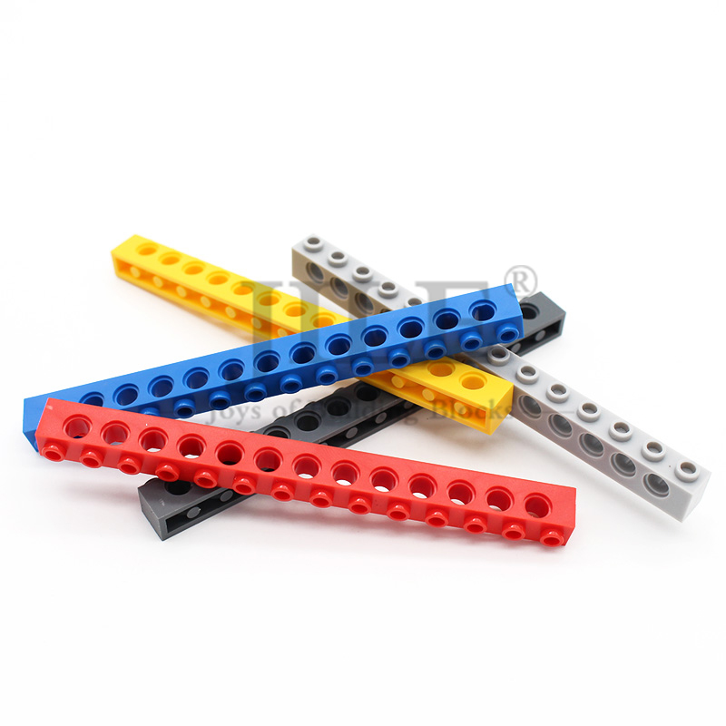 10pcs MOC 32018 Building Blocks Technical Bricks 1x14 with 13 Holes Compatible Assembles Particles Long Beam Creative Toy