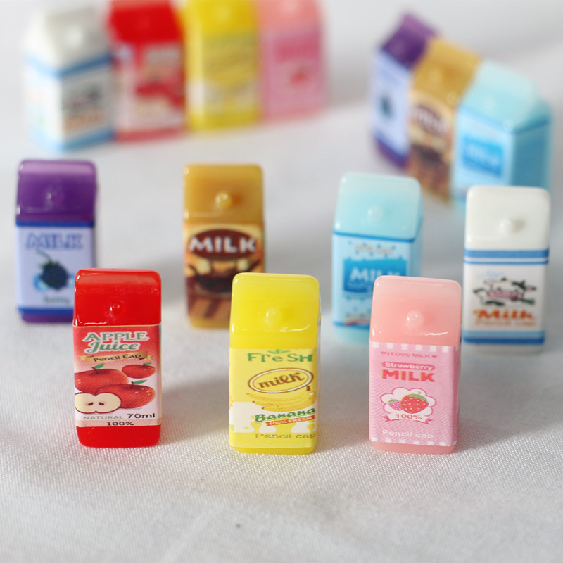 1piece 1/12 Cute Miniature Dollhouse Accessories Milk Miniature Food Model Toy for Kids Dollhouse Accessories Decoration Toys