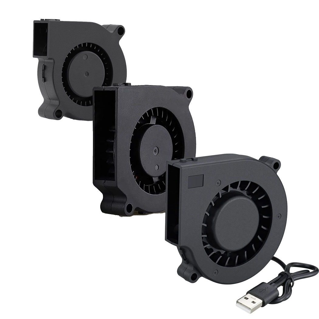 75mm USB Fan Cooling Turbo Blower Brushless 3D Printer 5015 6015 7515 For Extruder DC Cooler Power Inverter Air Pump PC CPU