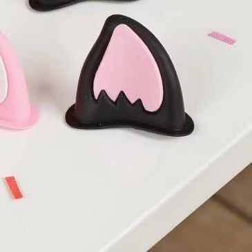 Decorative Cat Ears for Bicycle and Motorcycle Helmets for Trendy Scootering and Cycling Accessories