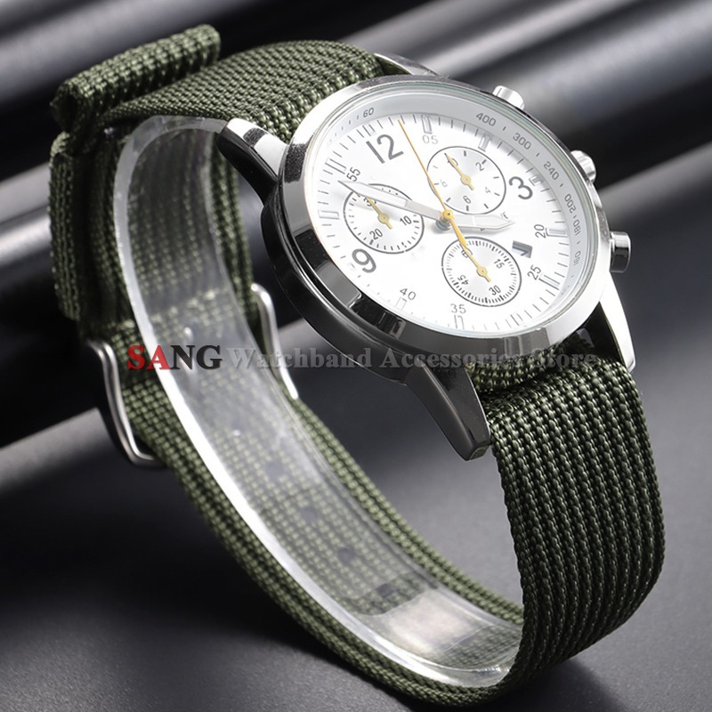 18/20/22mm Braided Nylon Strap for Fabric Nylon Bracelet Men's Sports Breathable Nylon Watch Band Wristbelt for