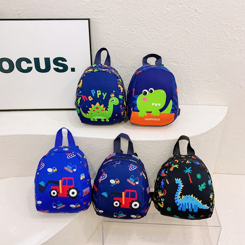 Cute Children Bag Cartoon Dinosaur Kids School Bags Kindergarten Preschool Outdoor Travel Backpack for Boys Girls Anti-lost
