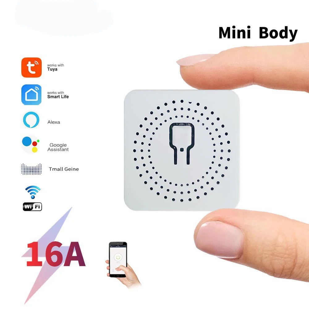 Wifi Smart Switch Tuya Smart Life Alexa Alice Voice Control Remote Wireless Wall Panel Module for Led Lighting