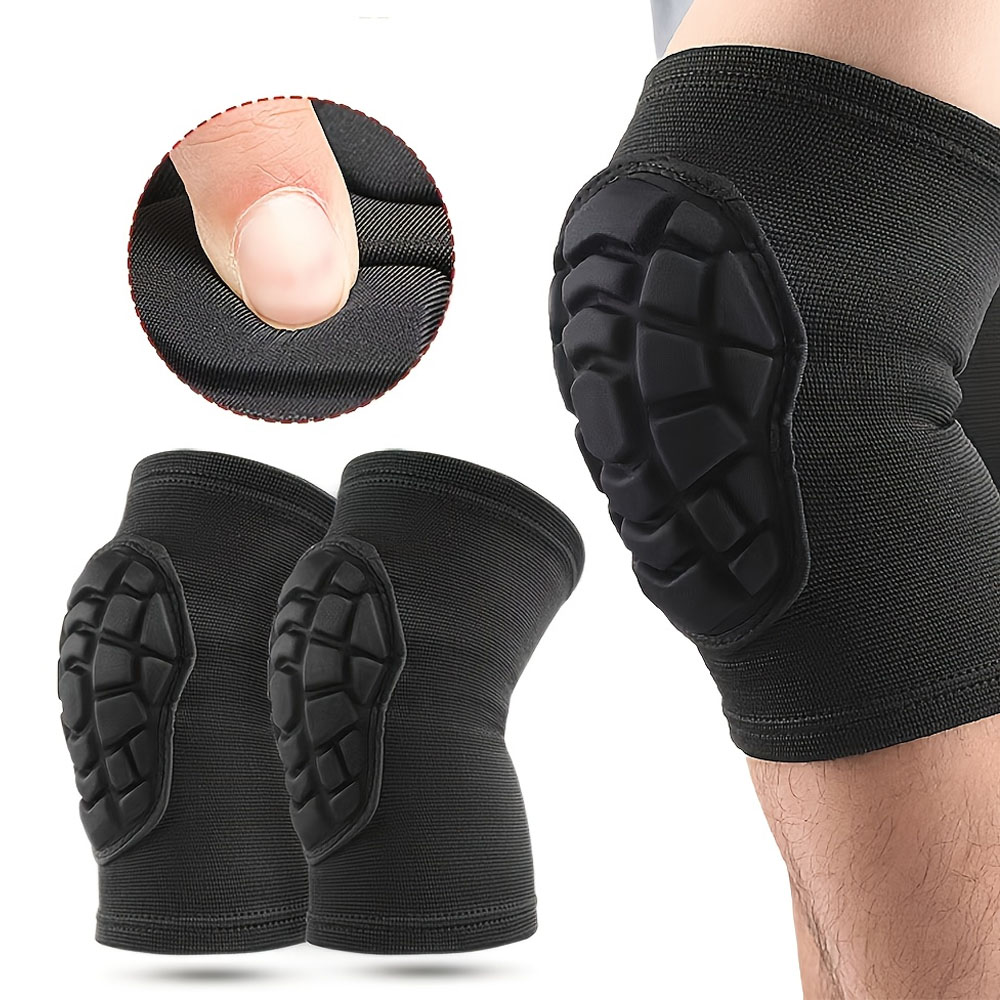 1 Pair Professional Thickened Eva Sports Knee Pads Anti-Slip Knee Brace for Dancing, Skiing, Skateboarding, Cycling
