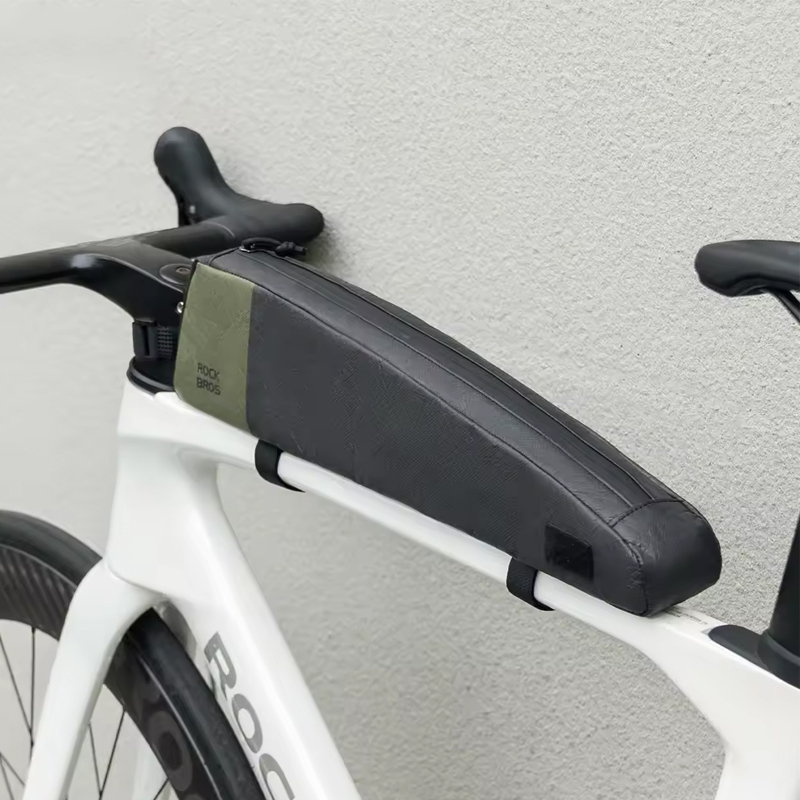 Bicycle Kettle Bag Large Capacity Tyvek Upper Tube Bag Lightweight Bike Front Frame Bag Bikepacking Travel Luggage