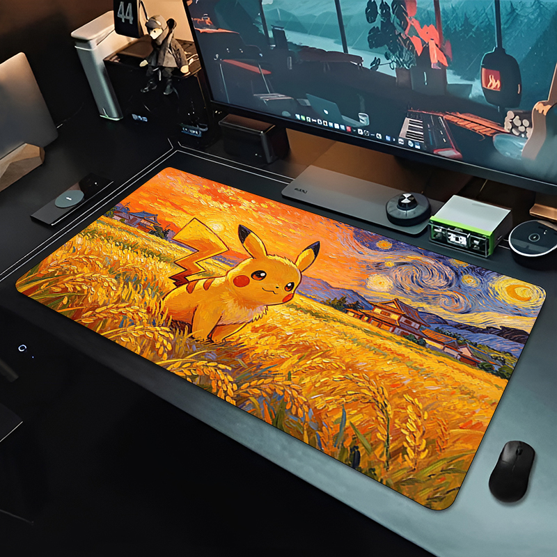 Anime Pokemon Cute Characters TCG Battle Playmat Large Non-slip Gaming Mouse Pad Desk Mat Multiple Sizes