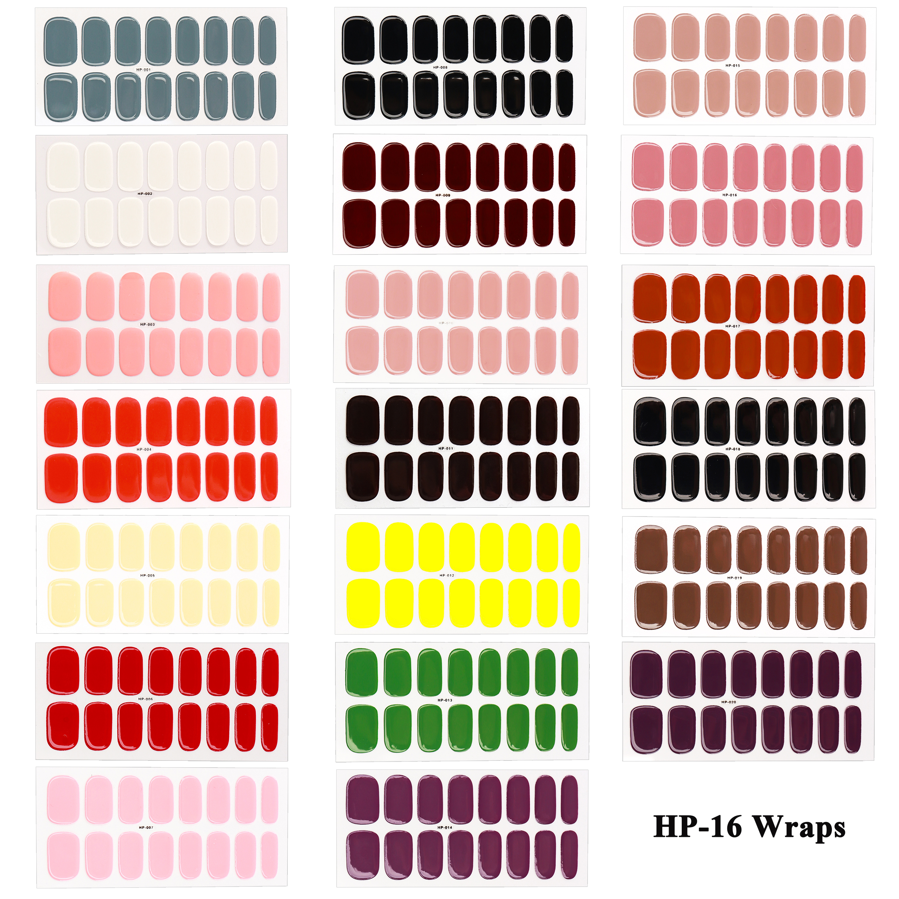 16pcs Uv Gel Best Price Semi Cured Gel Nail Art Wraps High Gloss Long Lasting Gel Nail